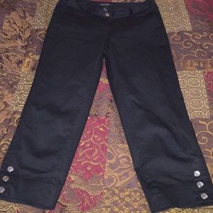 WHBM sateen cotton Capri